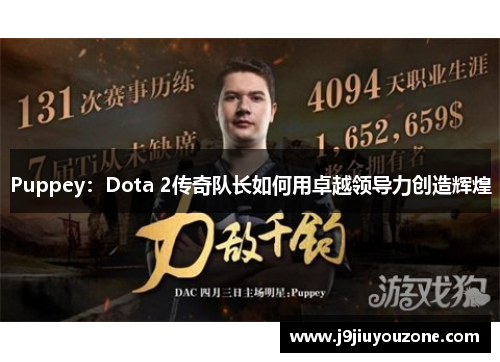 Puppey：Dota 2传奇队长如何用卓越领导力创造辉煌